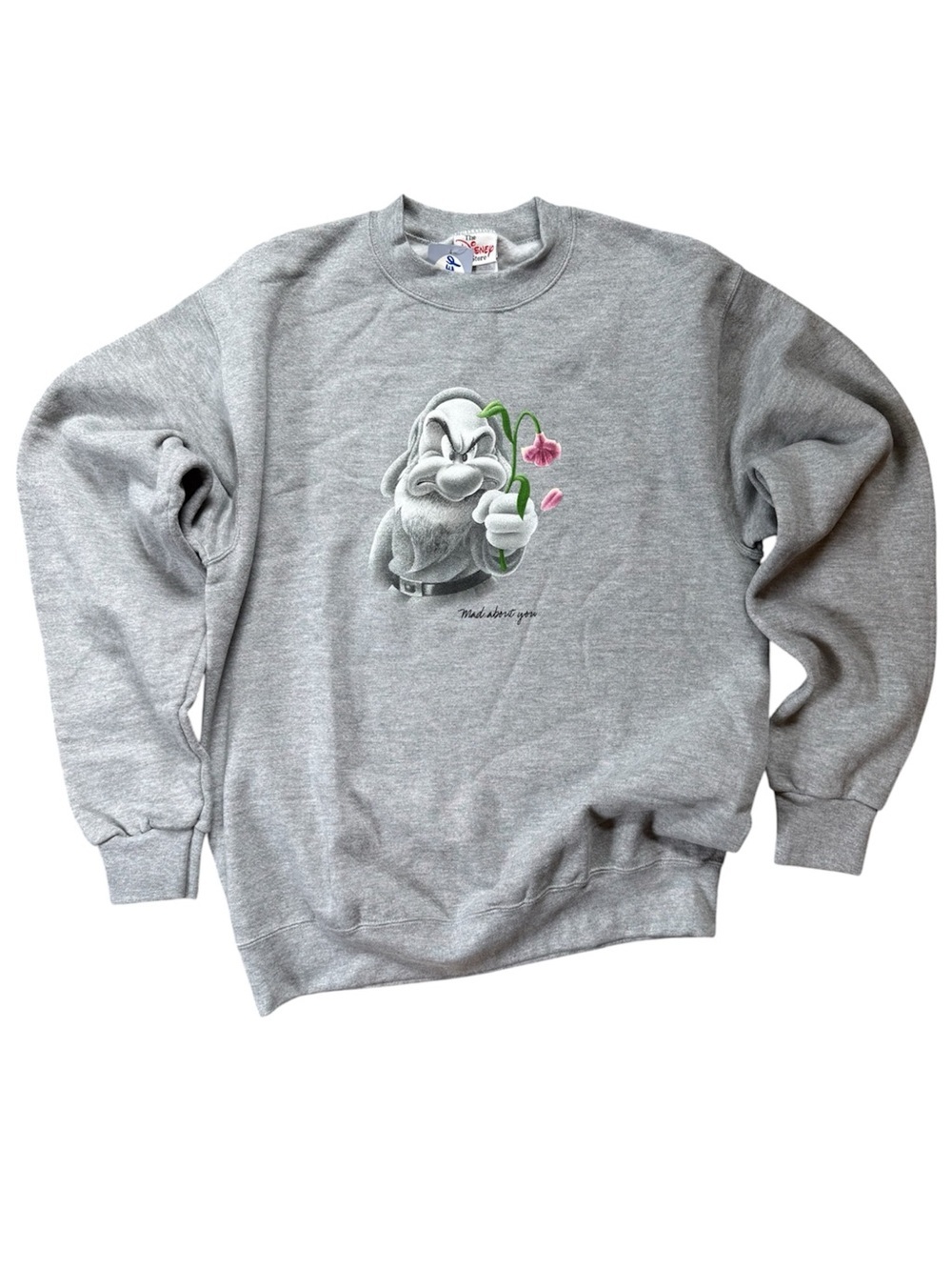 NWT Vintage Disney Grumpy “Mad About You” Snow White Deadstock Sweatshirt Size S